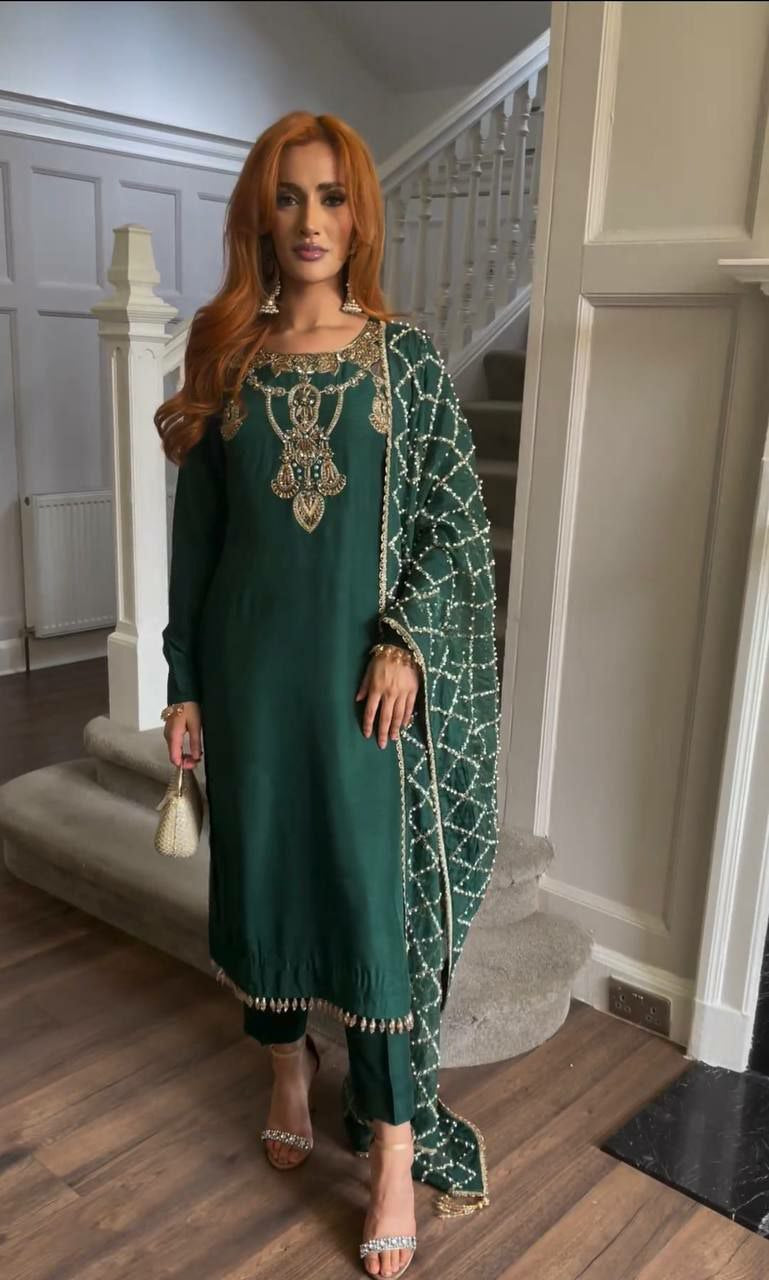 ARZU GREEN SUIT SET